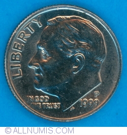 Image #2 of Dime 1999 P