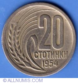 Image #1 of 20 Stotinki 1954