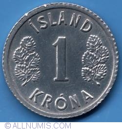 Image #2 of 1 Króna 1980