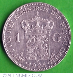 Image #2 of 1 Gulden 1924