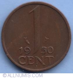 Image #2 of 1 Cent 1950