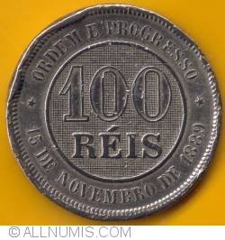 Image #2 of 100 Reis 1889