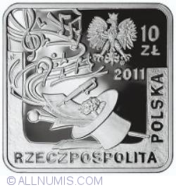 10 Zlotych 2011 - Jeremi Przybora, Jerzy Wasowski