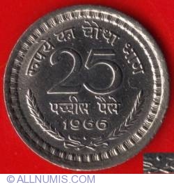Image #2 of 25 Paise 1966 (B)