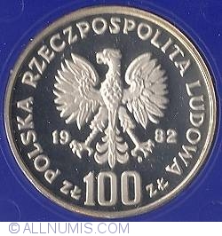 Image #1 of 100 Zlotych 1982 - Stork