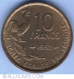 Image #2 of 10 Francs 1953