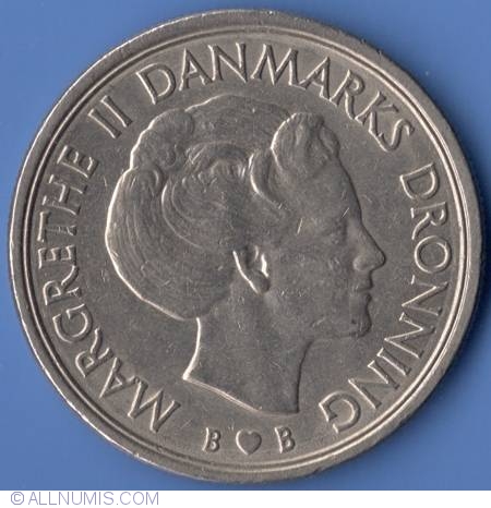 besøgende Tjen astronaut 5 Kroner 1980, Margrethe II (1972-present) - Denmark - Coin - 22461