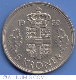 Image #2 of 5 Kroner 1980
