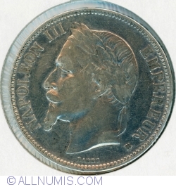 Image #1 of 5 Francs 1869 BB