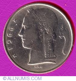 Image #2 of 5 Francs 1966 (BELGIQUE)