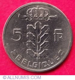 Image #1 of 5 Francs 1967 (Belgique)