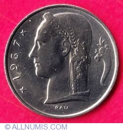 Image #2 of 5 Francs 1967 (Belgique)