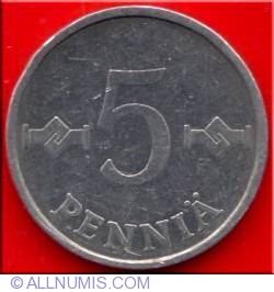 5 Pennia 1980