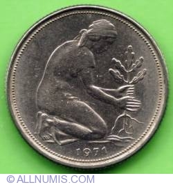 Image #2 of 50 Pfennig 1971 G