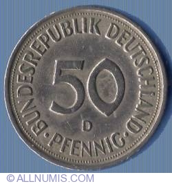 Image #2 of 50 Pfennig 1977 D