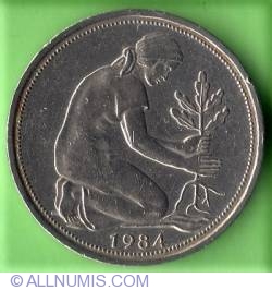 Image #2 of 50 Pfennig 1984 D