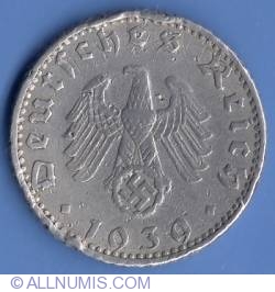 Image #2 of 50 Reichspfennig 1939 A