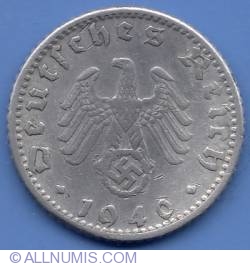 Image #2 of 50 Reichsphennig 1940 D