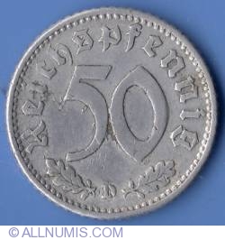 Image #1 of 50 Reichsphennig 1940 D