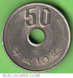Image #2 of 50 Yen 1998 (Year 10)