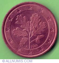 Image #2 of 5 Euro Cent 2005 A