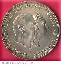 5 Kroner 1960 - Nunta de argint