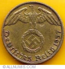 Image #2 of 5 Reichspfennig 1937 J