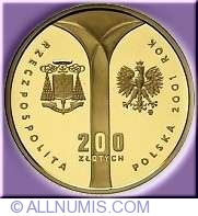 200 Zloti 2001 - Cardinalul Stefan Wyszynski