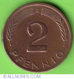 2 Pfennig 1974 D