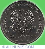 Image #1 of 500 Zlotych 1989 - King Wladyslaw II