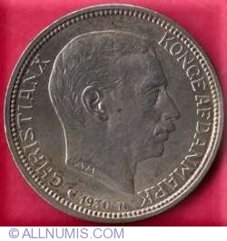 2 Kroner 1930 - Aniversarea de 60 ani a Regelui