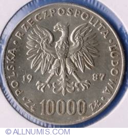 10.000 Zlotych 1987 - Papal Visit