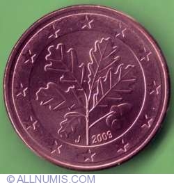 Image #2 of 5 Euro Cent 2009 J