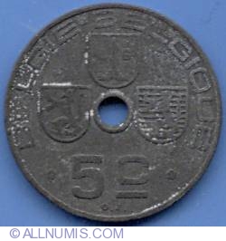 Image #2 of 5 Centime 1942 (Dutch)