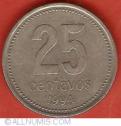 25 Centavos 1994 (small 25)
