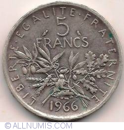 5 Francs 1966