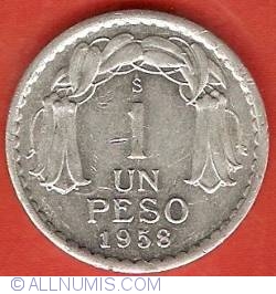 Image #2 of 1 Peso 1958