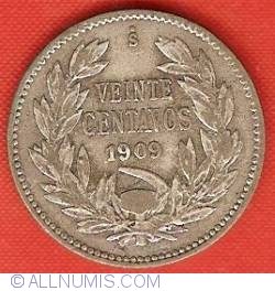 Image #2 of 20 Centavos 1909