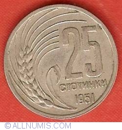 Image #1 of 25 Stotinki 1951