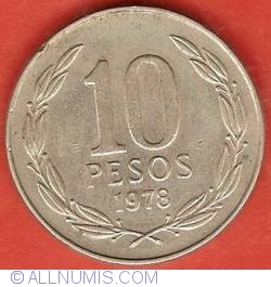 Image #2 of 10 Pesos 1978
