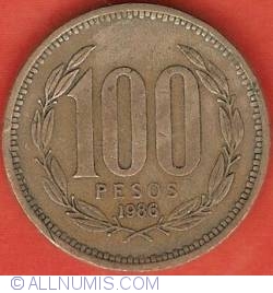 Image #2 of 100 Pesos 1986