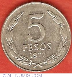 5 Pesos 1977