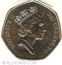 Image #2 of 50 Pence 1992 - Presedintia britanica in Consiliul European al Ministrilor