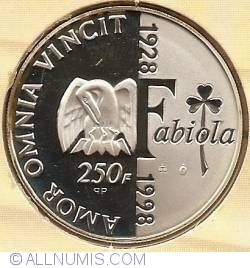 Image #2 of 250 Francs 1998 - King Baudouin and Queen Fabiola