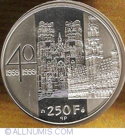 Image #2 of 250 Francs 1999 - King Albert II and Queen Paola
