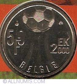Image #2 of 50 Francs 2000 (Dutch) - European Championship Soccer