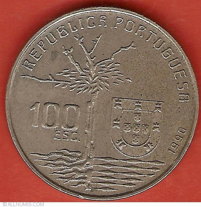 PORTUGAL COMMEMORATIVE COIN 100 ESCUDOS CAMILO CASTELO BRANCO 1990 UNC