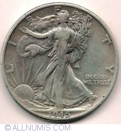Image #1 of Half Dollar 1945