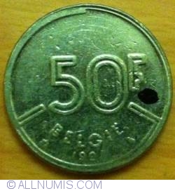Image #2 of 50 Francs 1991 (belgie)