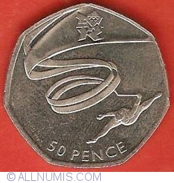 50 Pence 2011 - Olimpiada de la Londra 2012 - Gimnastica